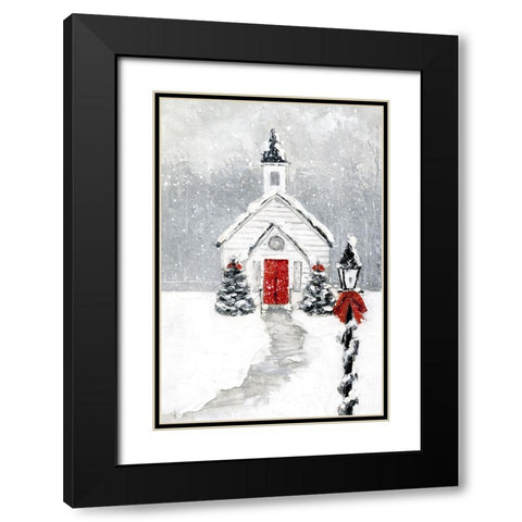 Soft Silent Night Black Modern Wood Framed Art Print with Double Matting by Swatland, Sally