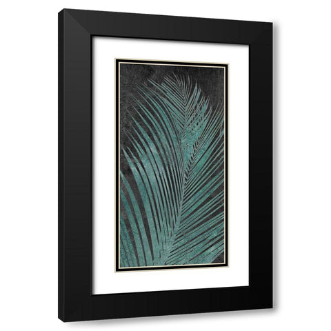 Palm Oasis II Black Modern Wood Framed Art Print with Double Matting by Carpentieri, Natalie