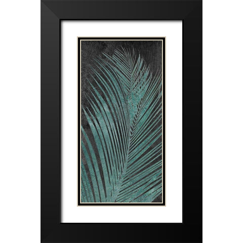 Palm Oasis II Black Modern Wood Framed Art Print with Double Matting by Carpentieri, Natalie
