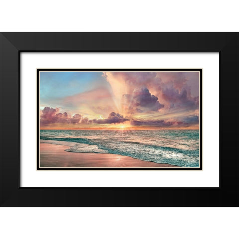 Copper Beach Black Modern Wood Framed Art Print with Double Matting by Calascibetta, Mike