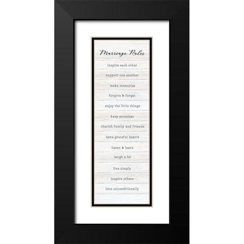Marriage Black Modern Wood Framed Art Print with Double Matting by Carpentieri, Natalie