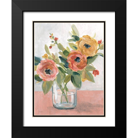 Sunny Fragrances Black Modern Wood Framed Art Print with Double Matting by Robinson, Carol