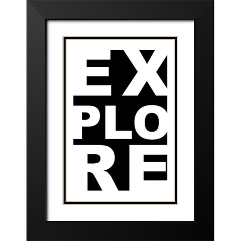 Explore Black Modern Wood Framed Art Print with Double Matting by CAD Designs