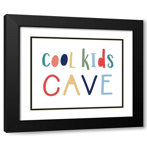 Cool Kids Cave Black Modern Wood Framed Art Print with Double Matting by Carpentieri, Natalie