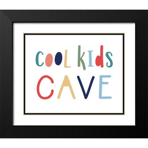 Cool Kids Cave Black Modern Wood Framed Art Print with Double Matting by Carpentieri, Natalie