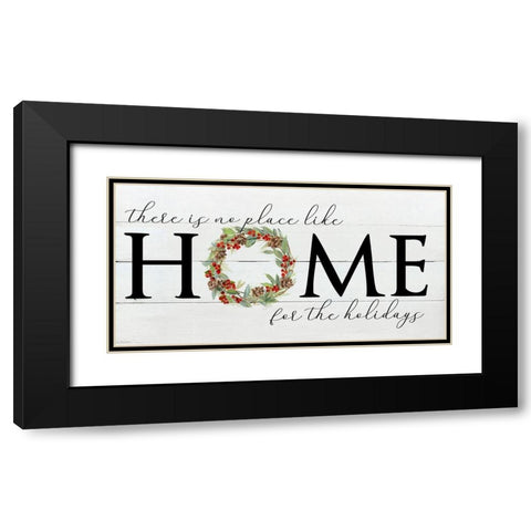 Home for the Holidays Black Modern Wood Framed Art Print with Double Matting by Swatland, Sally