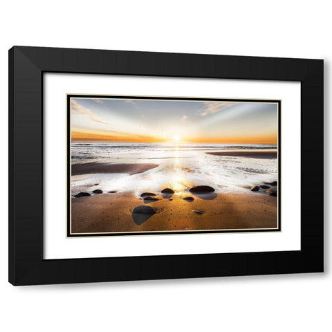 Affirmation of Light Black Modern Wood Framed Art Print with Double Matting by Delimont, Danita