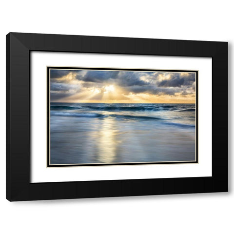 Cloudscape Shore Black Modern Wood Framed Art Print with Double Matting by Delimont, Danita