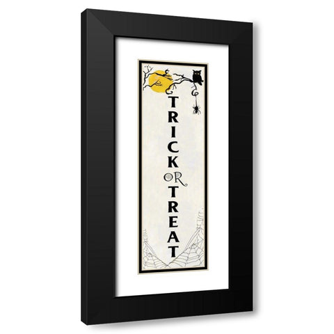 Trick or Treat Web Black Modern Wood Framed Art Print with Double Matting by Swatland, Sally