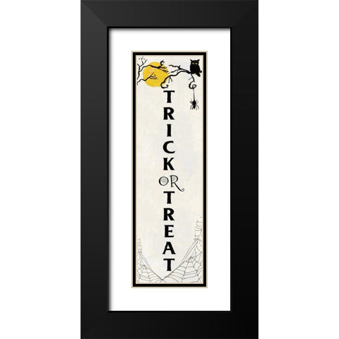 Trick or Treat Web Black Modern Wood Framed Art Print with Double Matting by Swatland, Sally