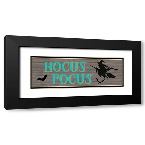 Hocus Pocus Black Modern Wood Framed Art Print with Double Matting by CAD Designs