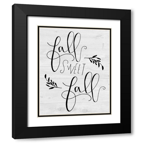 Fall Sweet Fall Black Modern Wood Framed Art Print with Double Matting by Murray, Amanda