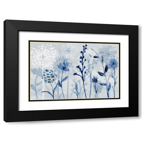 Catskill Wildflowers Black Modern Wood Framed Art Print with Double Matting by Jill, Susan