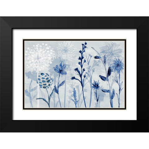 Catskill Wildflowers Black Modern Wood Framed Art Print with Double Matting by Jill, Susan