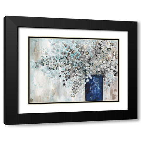 Reformed Eucalyptus Black Modern Wood Framed Art Print with Double Matting by Craven, Katrina