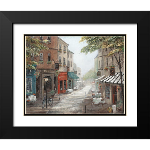 Rues Bakery Black Modern Wood Framed Art Print with Double Matting by Manning, Ruane