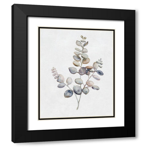 Eucalyptus I Black Modern Wood Framed Art Print with Double Matting by Brooks, Donna