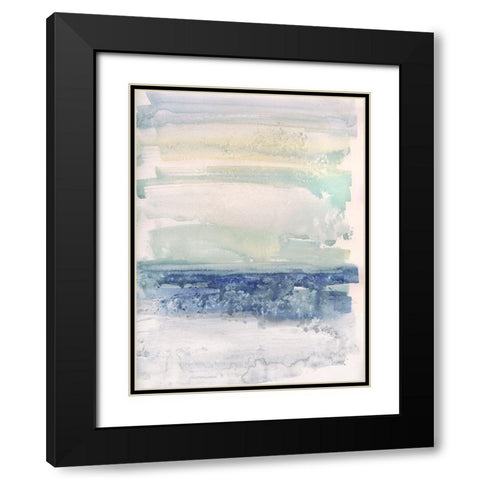 Gulf Shores Black Modern Wood Framed Art Print with Double Matting by Swatland, Sally