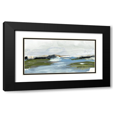 Kattskill Bay Black Modern Wood Framed Art Print with Double Matting by Jill, Susan