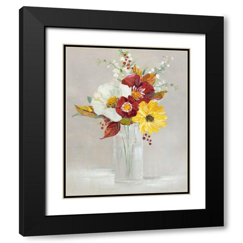 Simply Autumn I Black Modern Wood Framed Art Print with Double Matting by Swatland, Sally