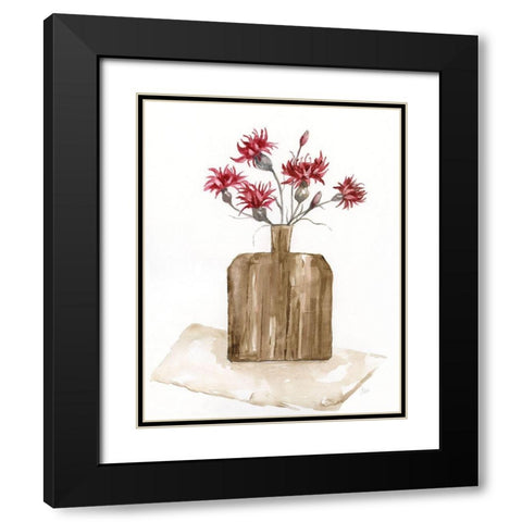 Simply Country I Black Modern Wood Framed Art Print with Double Matting by Nan