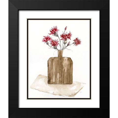 Simply Country I Black Modern Wood Framed Art Print with Double Matting by Nan