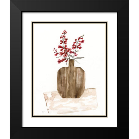 Simply Country II Black Modern Wood Framed Art Print with Double Matting by Nan