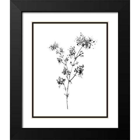 Neutral Washed Botanical I Black Modern Wood Framed Art Print with Double Matting by Knutsen, Conrad