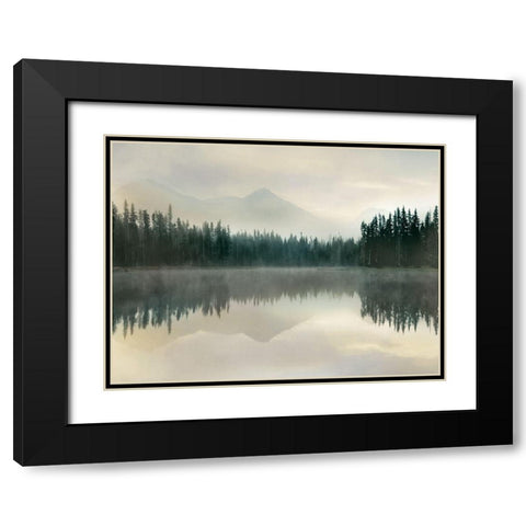 Jade Reflection Black Modern Wood Framed Art Print with Double Matting by Delimont, Danita