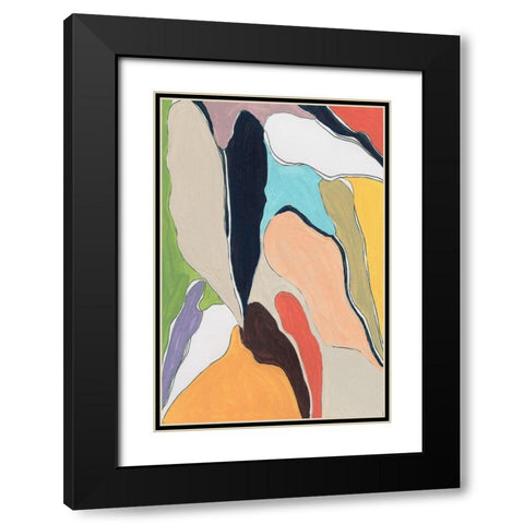 Botanical II Black Modern Wood Framed Art Print with Double Matting by Santiago, Daniela