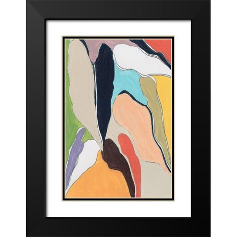 Botanical II Black Modern Wood Framed Art Print with Double Matting by Santiago, Daniela