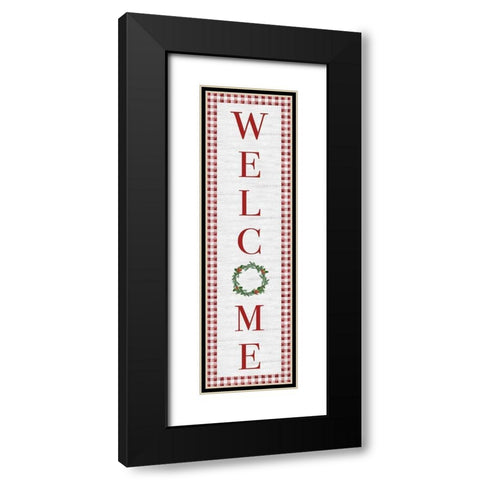 Welcome Black Modern Wood Framed Art Print with Double Matting by Carpentieri, Natalie