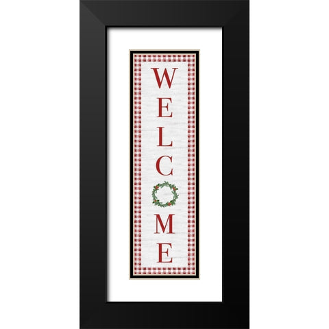 Welcome Black Modern Wood Framed Art Print with Double Matting by Carpentieri, Natalie