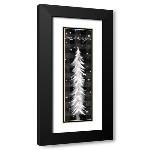 Merry Night Black Modern Wood Framed Art Print with Double Matting by Tava Studios