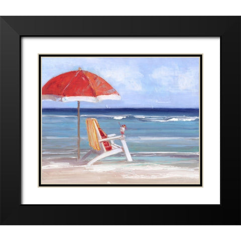 Tidal Watching Black Modern Wood Framed Art Print with Double Matting by Swatland, Sally