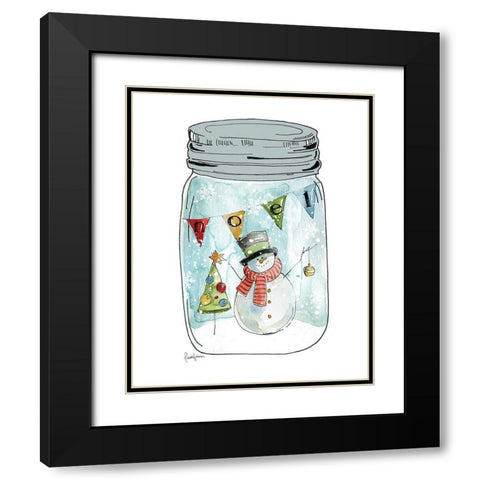 Snow Jar I Black Modern Wood Framed Art Print with Double Matting by Finn, Livi