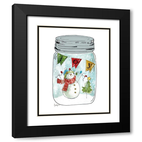 Snow Jar II Black Modern Wood Framed Art Print with Double Matting by Finn, Livi