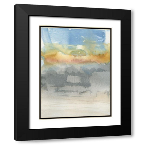High Desert Sunset II Black Modern Wood Framed Art Print with Double Matting by Jill, Susan