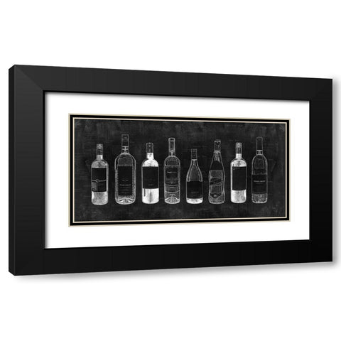 Wine Cellar Black Modern Wood Framed Art Print with Double Matting by Carpentieri, Natalie