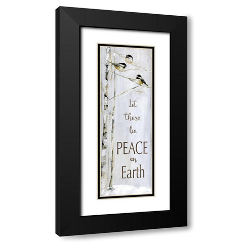 Winter Peace Black Modern Wood Framed Art Print with Double Matting by Swatland, Sally