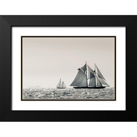 Heading Out Black Modern Wood Framed Art Print with Double Matting by Delimont, Danita