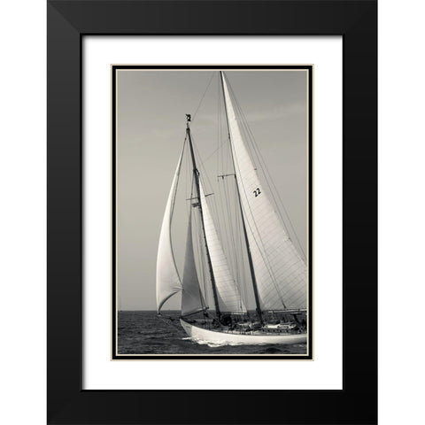 Fair Wind Black Modern Wood Framed Art Print with Double Matting by Delimont, Danita