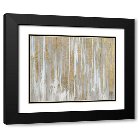 Behind the Waterfall Black Modern Wood Framed Art Print with Double Matting by Jill, Susan