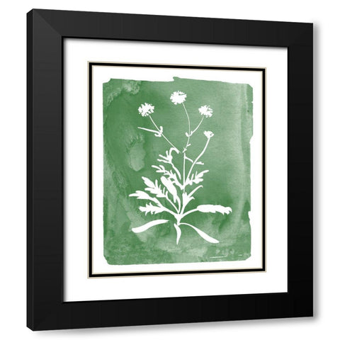 Green Botanical I Black Modern Wood Framed Art Print with Double Matting by Donovan, Kelly