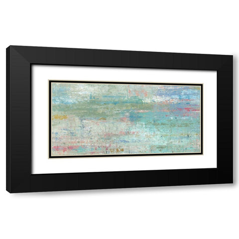 Pastel Watergarden Black Modern Wood Framed Art Print with Double Matting by Robinson, Carol