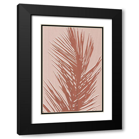 Sedona Palm Black Modern Wood Framed Art Print with Double Matting by Carpentieri, Natalie