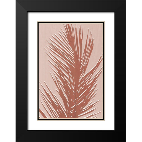 Sedona Palm Black Modern Wood Framed Art Print with Double Matting by Carpentieri, Natalie