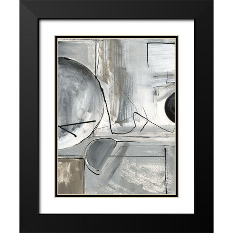 Rounding the Bend II Black Modern Wood Framed Art Print with Double Matting by Jill, Susan