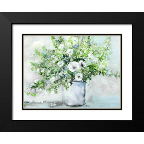 Fancy Farmgirl Fresh Black Modern Wood Framed Art Print with Double Matting by Brooks, Donna