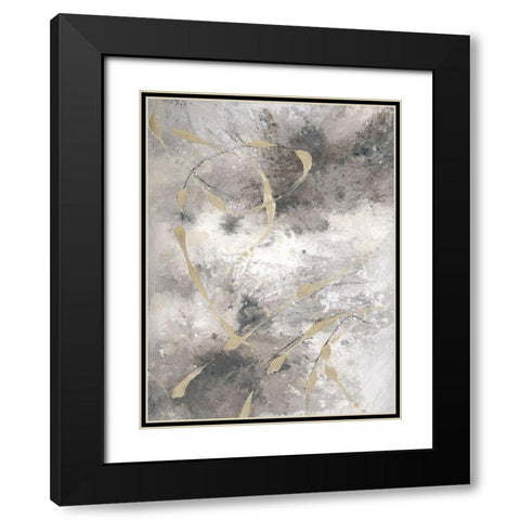 Freestyle I Black Modern Wood Framed Art Print with Double Matting by Brooks, Donna
